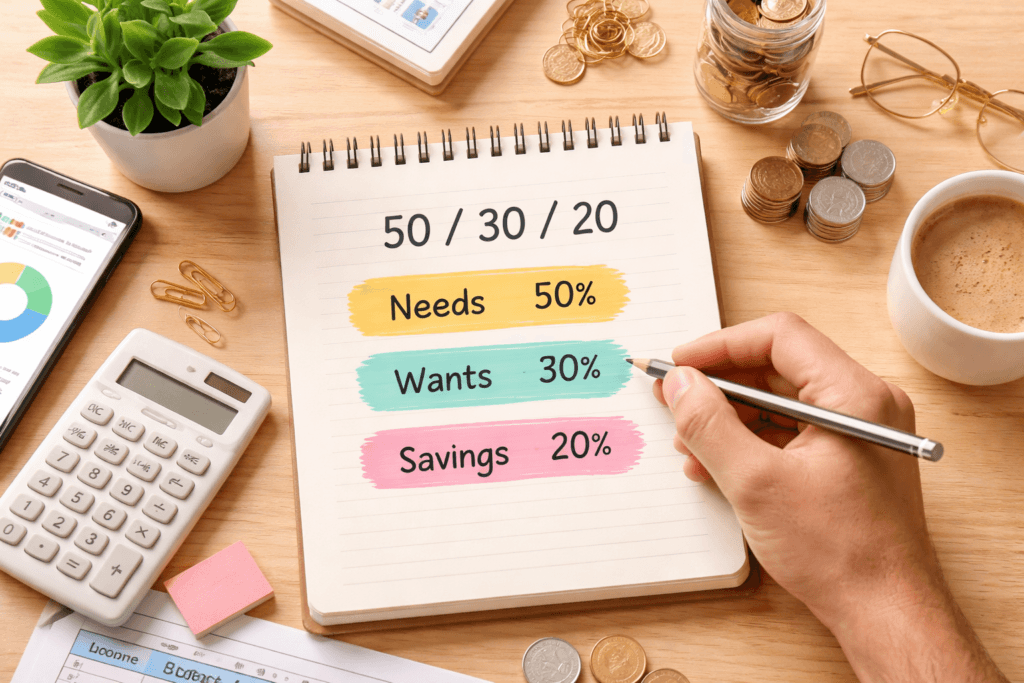Simple 50/30/20 Budget Rule for Beginners (With Example)
